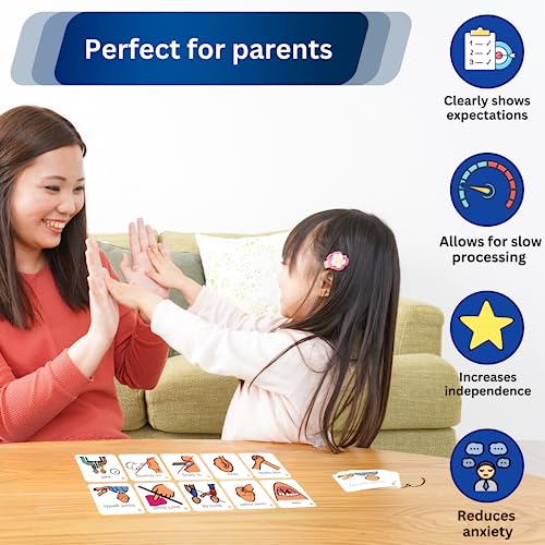 Behavior Keyring Lanyard -ABA Therapy Materials -Premium Plastic Material -Special Education Classroom Supplies -Autism Learning Materials (English) - Image 4