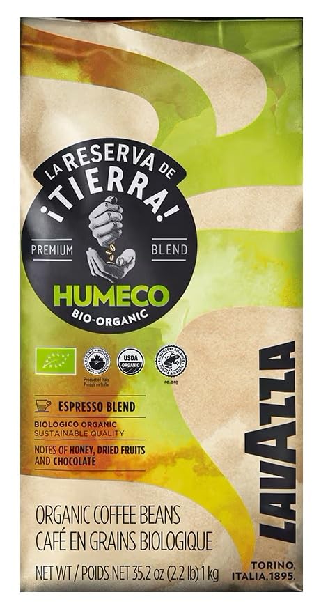 Lavazza Tierra Humeco Bio-Organic Coffee Beans 1 kg (Pack of 1)