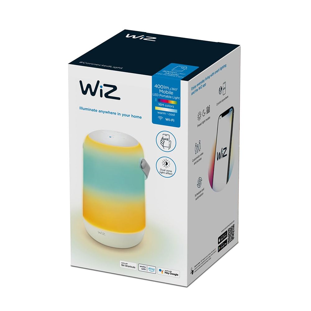 Apparecchio da tavolo con gradiente RGB collegato da WIFI. Illumina il tuo spazio con colori personalizzabili e controlla l'atmosfera dal tuo smartphone. Ideale per creare ambienti unici.