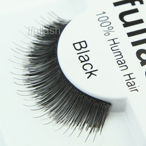 #76, 6 Pairs ifullash 100% Human Hair Eyelashes