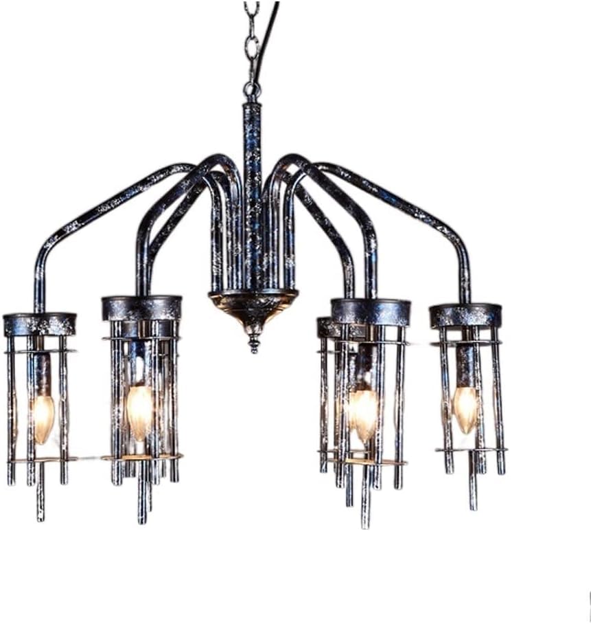 Lustre industriel réglable pour créer une ambiance bistrot chic au salon
