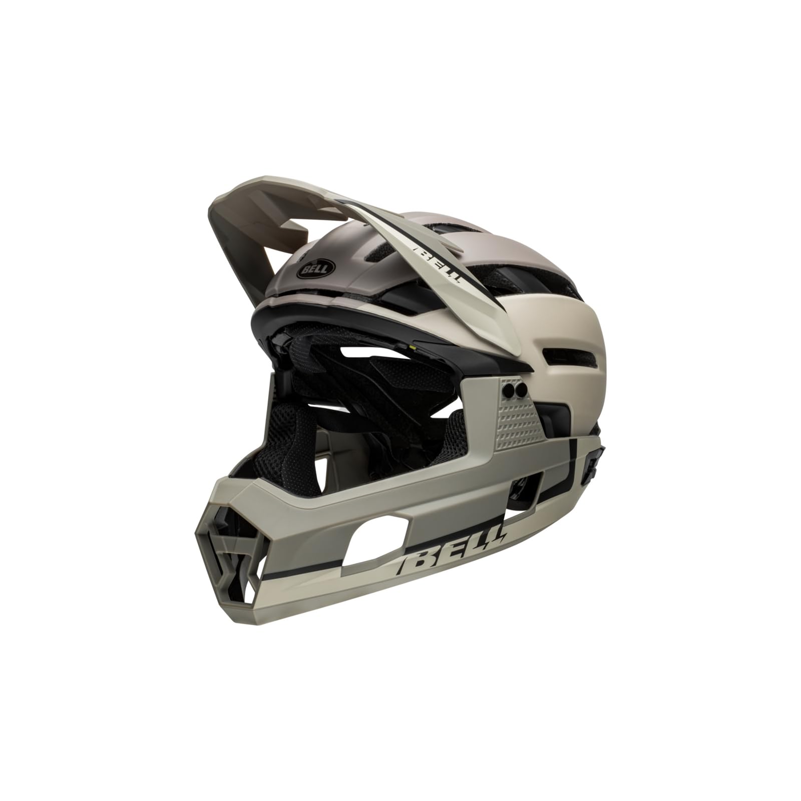 Bell Casco de Bicicleta Unisex Super Air R Spherical para Adultos, Cemento Mate, Gris, M
