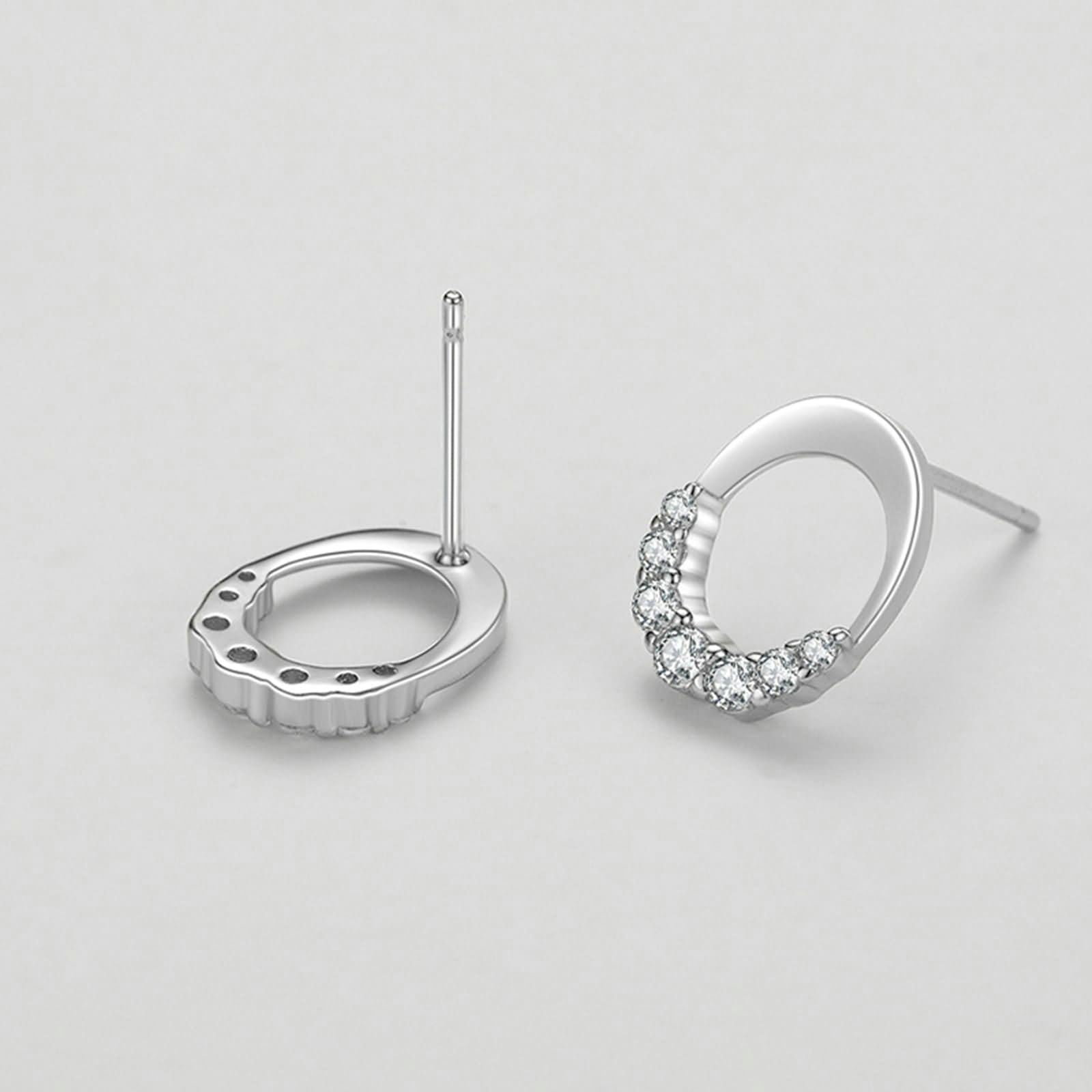 Pendientes de moissanita para mujer, aretes de oro de 9/14/18 quilates para mujer