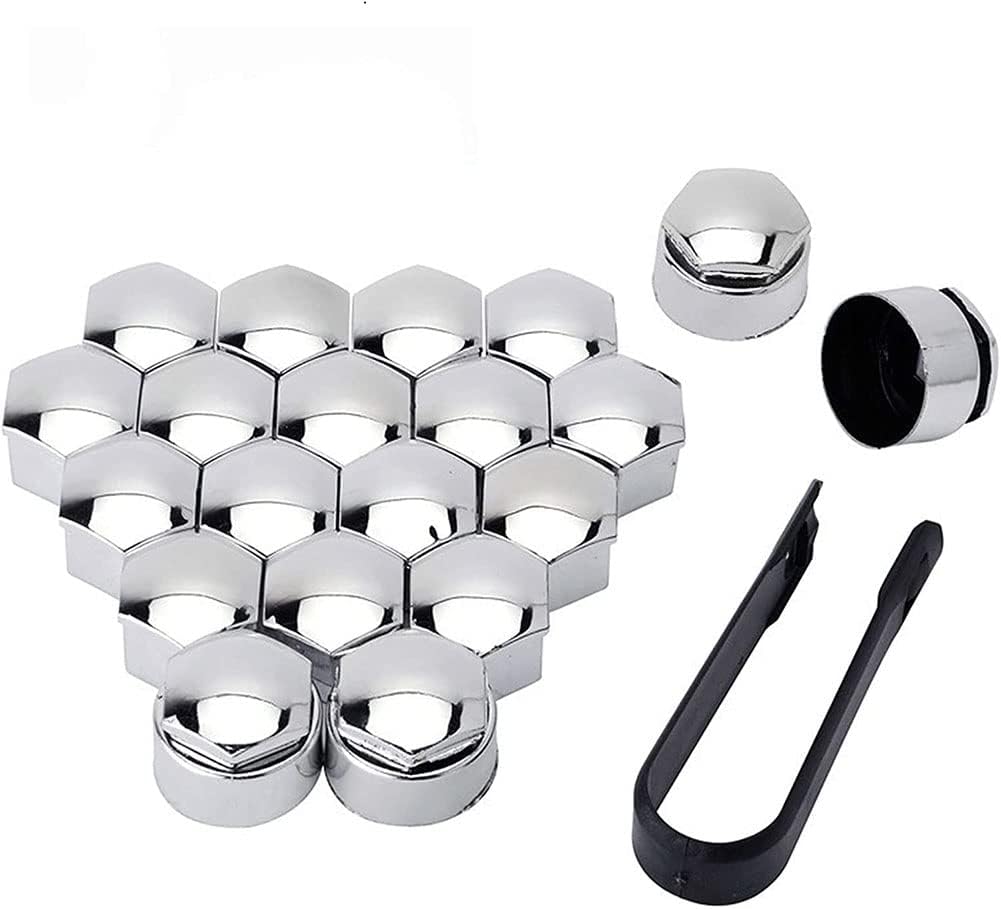 20pcs Car Wheel Nut Caps Set for Opel Astra j h k Corsa d e Insignia Mokka OPC, Wheel Bolt Nut Cover Auto Hub Screw Protection Anti-Theft Cover Cap Tire Decor Accessories