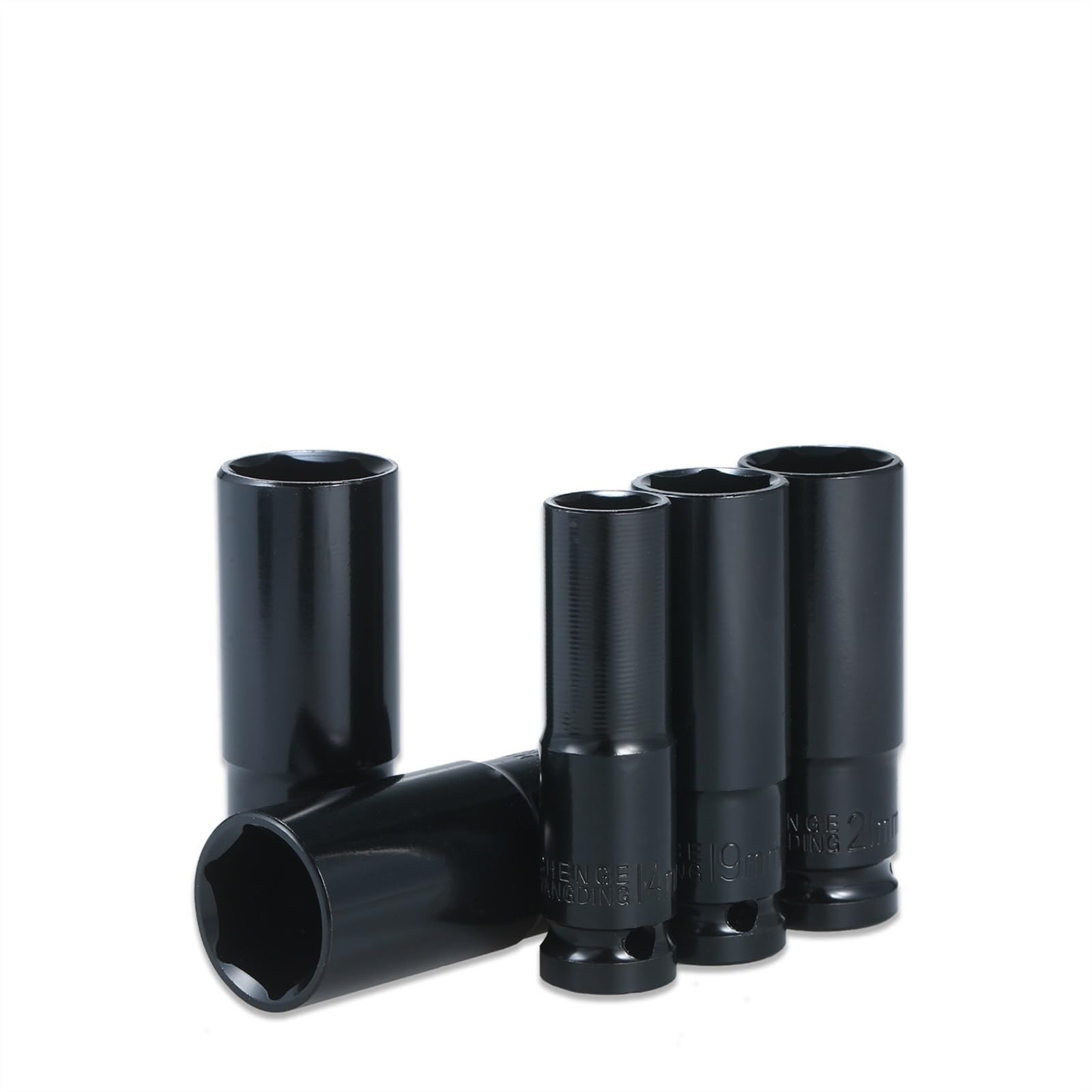 Juego De Llaves De Impacto Profundo De 1/2 ", 10 Uds., Llave Métrica De Accionamiento, Toma De Impacto Profundo, Llave Neumática, Herramientas De Eliminación De Neumáticos (Color : 10pcs C 8-24mm)