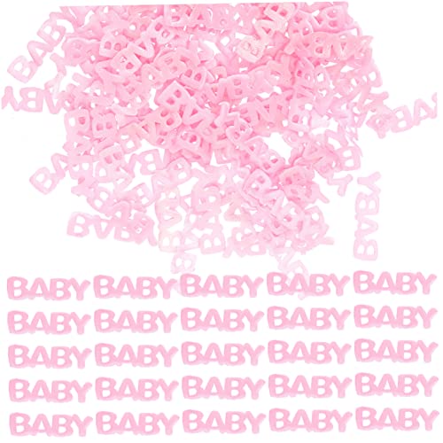 Gatuida 200 Piezas Confeti De Bautizo Equipo Junta Decoración Anniversary Papel Picado Serpentinas Revelar Punto Cursivo Serpentina Neón Espolvorear Confeti Boletín El Plastico Rosa
