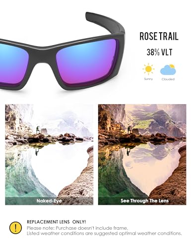 Image of BLAZERBUCK Anti-salt Polarized Replacement Lenses for Oakley Fuel Cell OO9096 Sunglass
