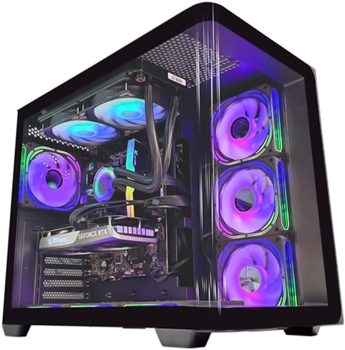 Pulse Gaming PC - AMD Ryzen 5-7600X | GeForce RTX 5060 8GB GPU | 32GB DDR5 RAM | 1TB M.2 NVMe SSD | 240mm Liquid Cooler | 650W PSU | B650 MB | 650W 80+ PSU | WiFi/BT/Win11 Pro