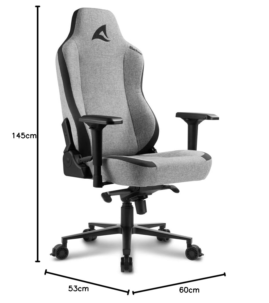 Sharkoon SKILLER SGS40 Fabric Seduta imbottita Schienale imbottito (Sharkoon Skiller SGS40 - stol - alumin)