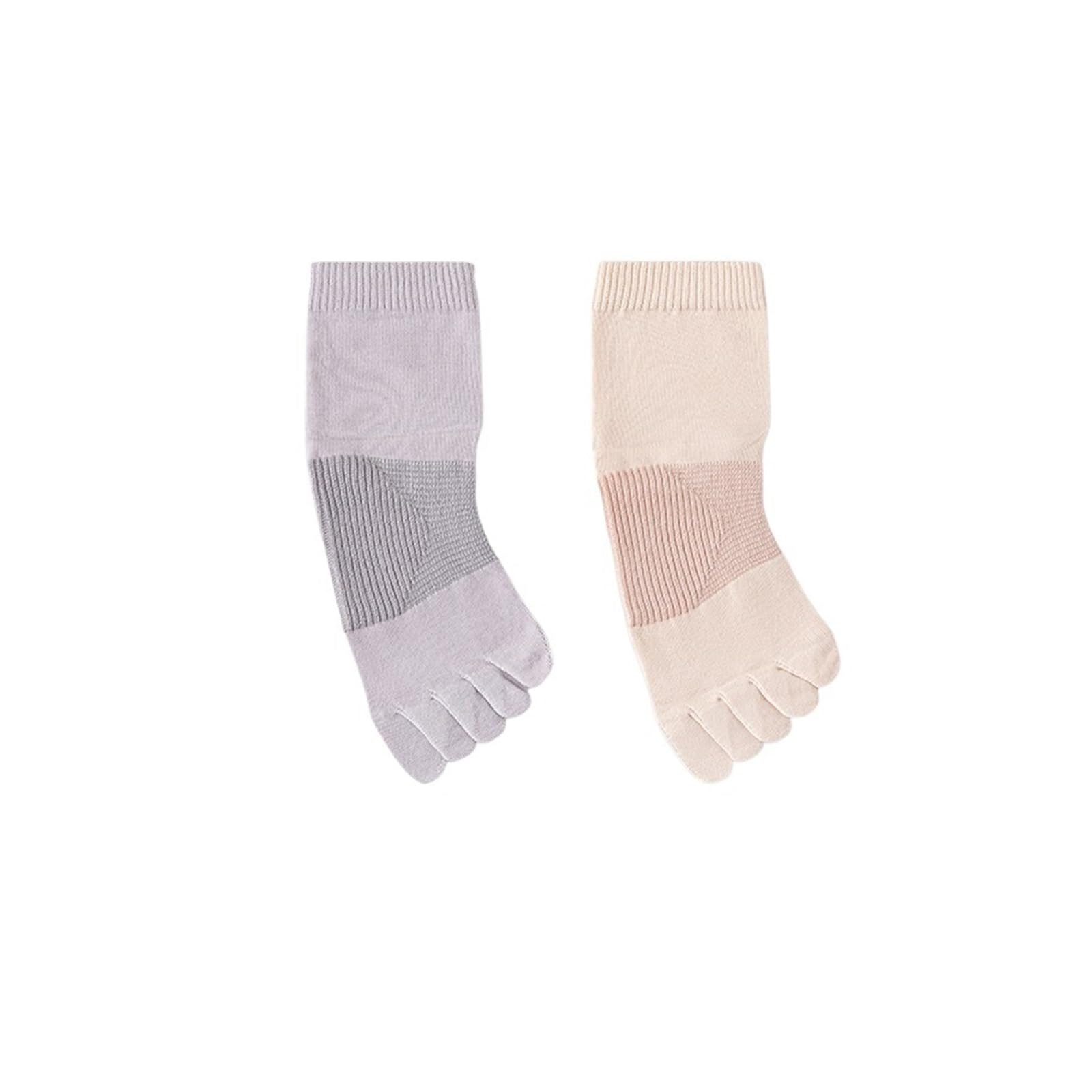 ITRHJTGP Finger Socks 2pair Women Five Finger Socks Yoga Pilates Sock Breathable for Fitness(Purple+pink)