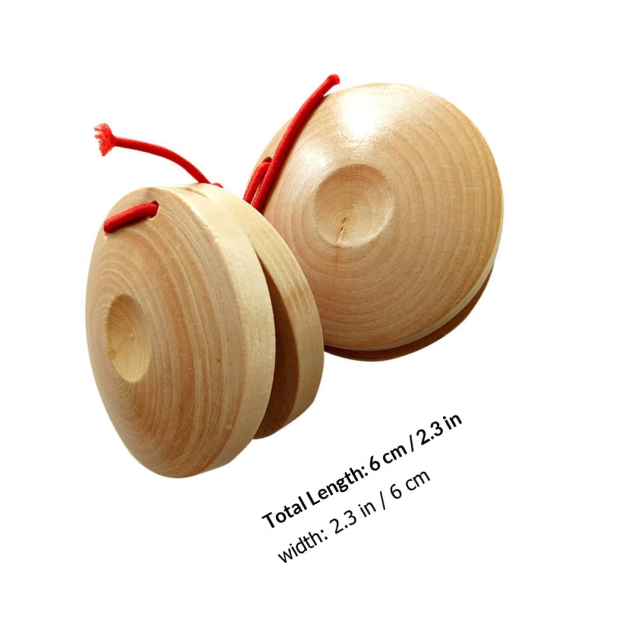 Strumento Percussione in Legno 12 Pezzi, Nacchere Facili da Impugnare Suono Nitido, Perfette per Insegnamento Professionale e Natale