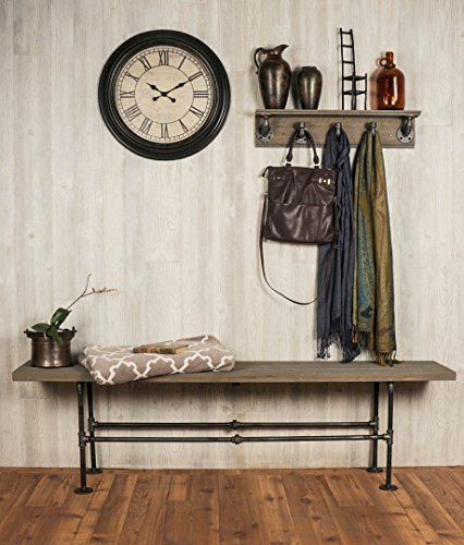 Pipe Decor 1/2" Malleable Cast Iron Floor Flange 10 Pack, Industrial Steel Grey Fits Standard Half Inch Threaded Black Pipes And Fittings,Vintage Diy Shelving, Ten Real Authentic Plumbing Flanges #TOP6