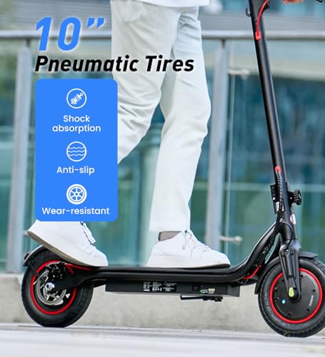 Image of Electric Scooter, 21 /28 Miles Range, 18 /22 /25 MPH Speed Electric Scooter for Adults, 500 /750W Motor, 10 inch /8.5 inch Pneumatic Tires Scooter with Dual Braking, Foldable Escooter for Commuting & Campus Use