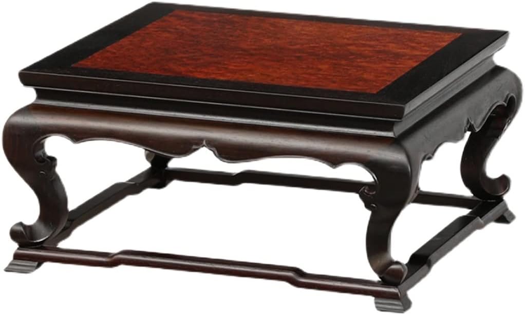 Bonsai Pedestal Vase Pedestal Stands Flower Pot Base Retro Square Wooden Vase Teapot Base Home Decoration Display Stand Decorative Ornaments Planter Stand Plant Holder