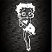 Pegatina de vinilo con texto en inglés «BETTY BOOP»