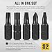 AEJ 49-Pack Screwdriver Bit Set, Hex Head Drill Bit Set, Torx Square Slotted Phillips Bit Set with 1/4