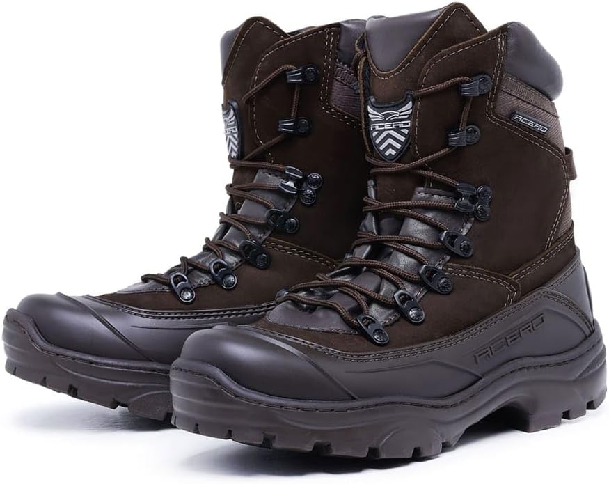 Bota Coturno Militar Tiger Pró, Couro Resistente, Design Tático, Solado Robusto para Uso Militar