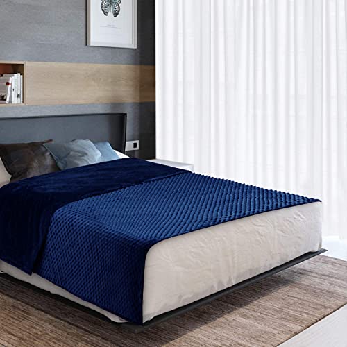 Image of Acdyion Weighted Blanket Duvet Cover for Adults Twin Size (48 inchx72 inch), Heavy Blanket Cover with Soft Minky, Machine Washable