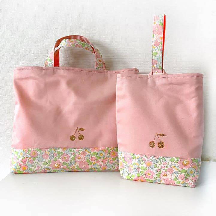 Amazon.co.jp: リバティ ベッツィ (ピンクブルー系) レッスンバッグ