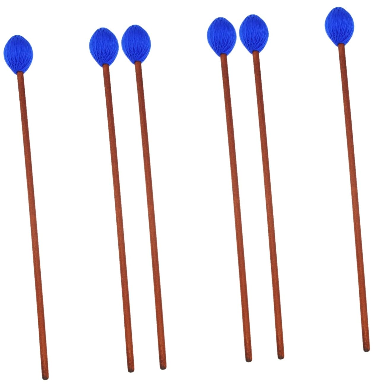 SHOWERORO 6stücke Marimba Mallets Aus Hochwertige Schlaginstrumente Mit Mittelhartem Filzkopf Für Zungentrommel Und Percussion Für Anfänger Und Profis Farbe Zufällig