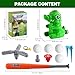 HeySplash Water Sprinkler Baseball Toy, 2 in 1 Water Spray Sprinkler Ball Set with 2 Detachable Sprinkler Heads, Outdoor Summer Toys Outside Toys for Toddlers and Kids, Green Crocodile