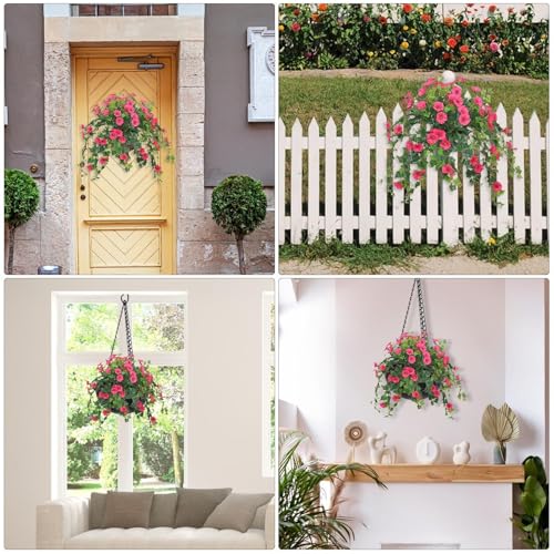 Flores artificiales resistentes UV que solucionan la marchitez en balcones soleados 5