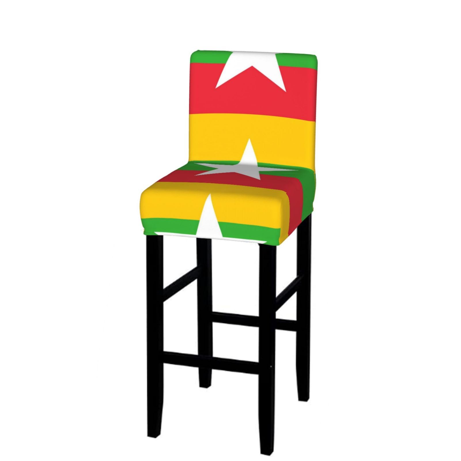 CNTDBU Flag of Myanmar Bar Stool Cover-Stretchy Chair Slipcover for Kitchen