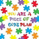 67 Pieces Large Puzzle Cutouts Bulletin Board Set Bible Verse Paper Cuts Classroom Decor You are a Piece of Gods Plan Cut Outs School Puzzle Accents Paper for Classroom Nursery Door Wall Decor