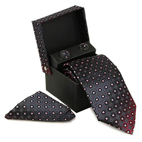 Set de corbata de seda para hombre con caja miniatura 2