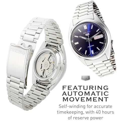 Image of SEIKO Automatic Watch for Men 5-7S Collection - with Day /Date Calendar, Luminous Hands, Stainless Steel Case & Bracelet