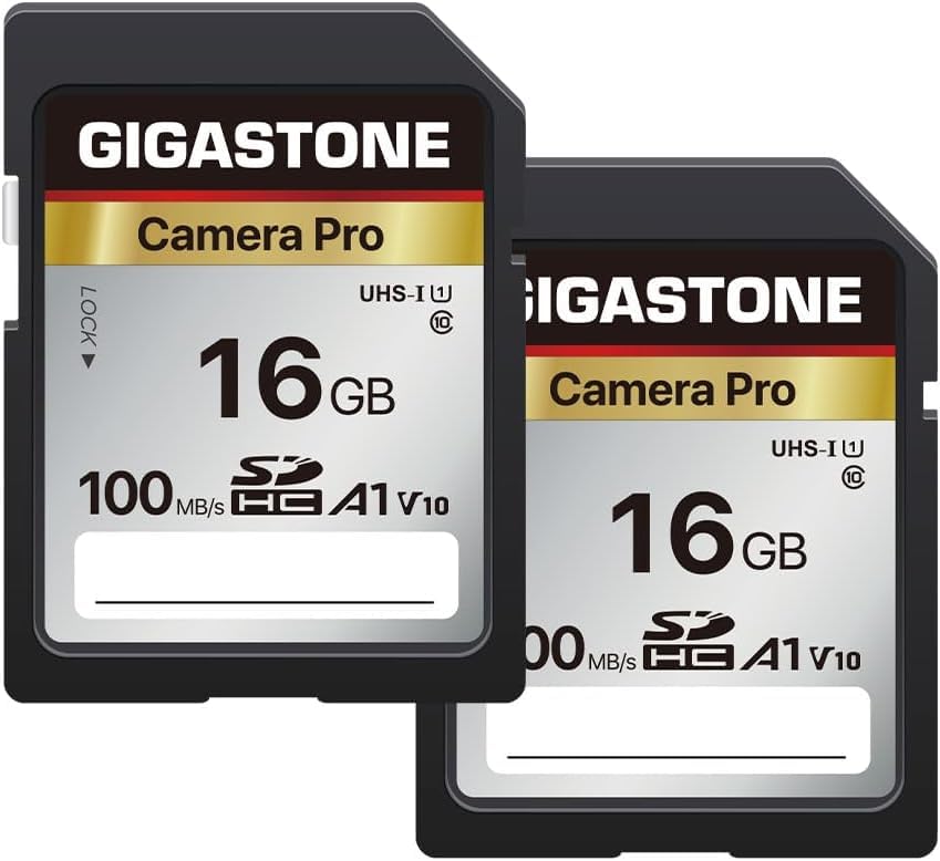 【5-Years Data Recovery】 GIGASTONE 16GB SD Card 2-Pack, Camera Pro, A1 V10 SDHC Memory Card Compatible with SPYPOINT TACTACAM Trail Camera, with 2 Mini Cases.-image-17