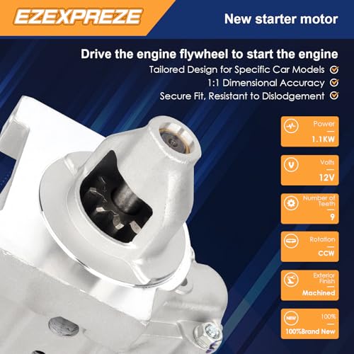 Image of Ezexpreze 18533N Starter Compatible with Kawasak.i Mule 610 4X4 KAF400 KAF 400 2005 2006 2007 2008 2009 2010-2016