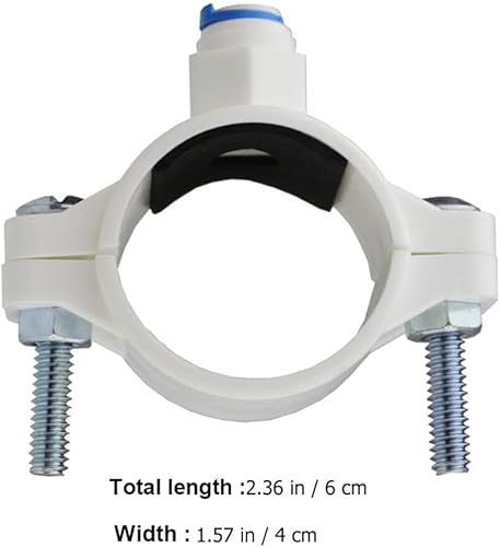 Miniatura 6 de Filtros de agua Ro Válvula de sillín de drenaje con 14 de pulgada de conexión rápida de plástico Filtros de agua Abrazadera de válvula para ósmosis