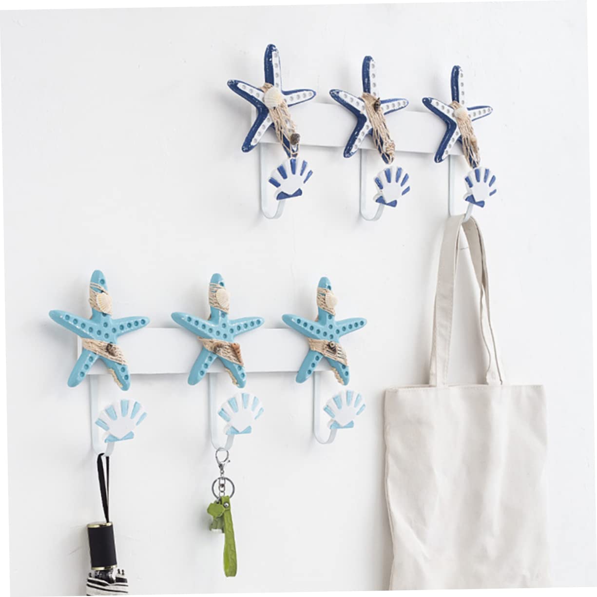Gancio Decorativo da Muro 3 Appendini, Stile Costiero