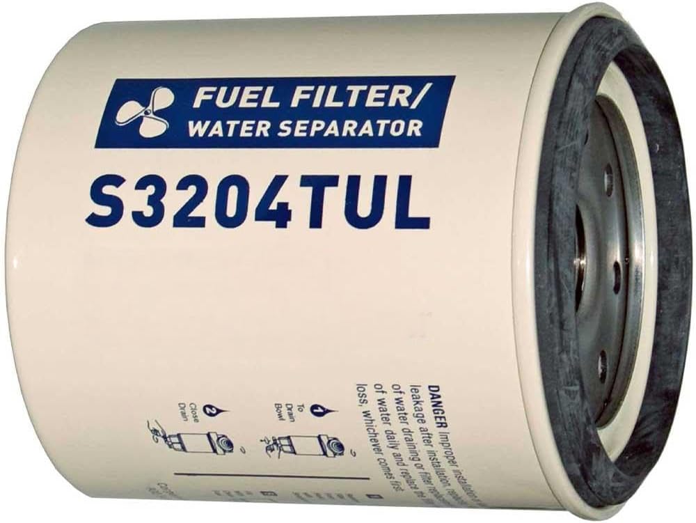 compatibility with Diesel Fuel Filter/Water Separators S3204TUL 10 Micron Filter Element Suitable For Racor Models 445MAM,320RMAM04 Series Filters Fits Marine Outboard Engines