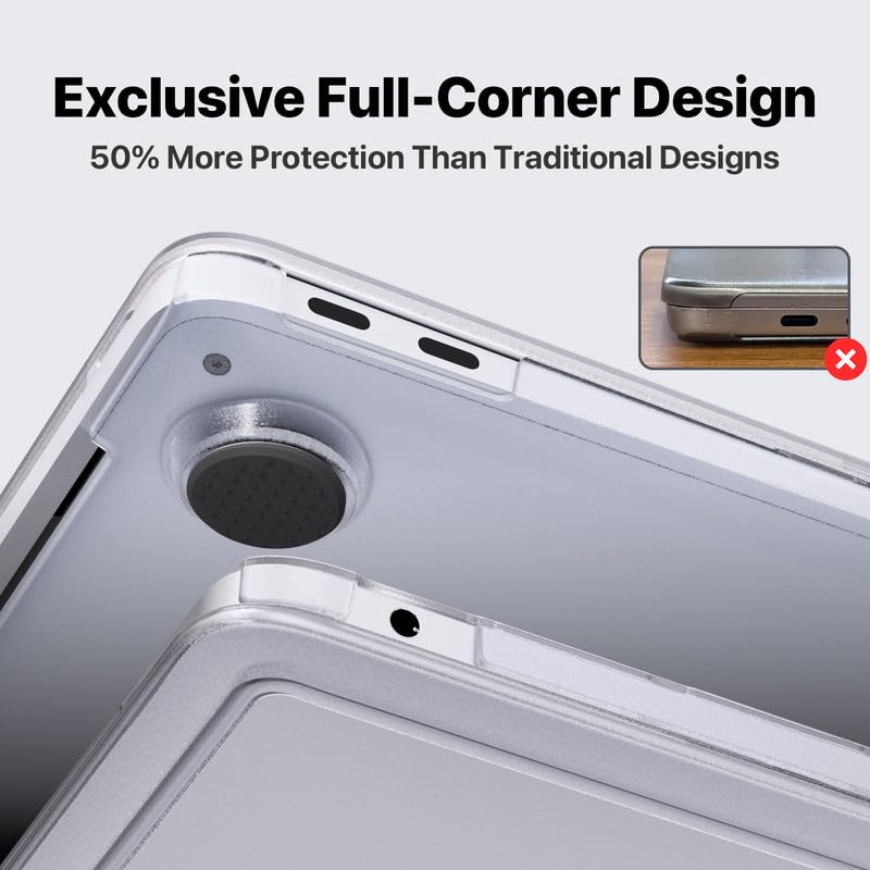 Image of Soonjet for MacBook Air 13 inch Case A2337 M1 A2179 A1932, 2020-2018, Clear