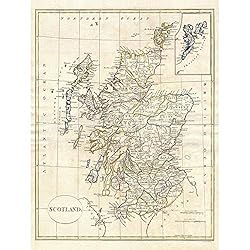 Wee Blue Coo 1799 Clement Cruttwell Map Scotland