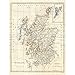 1799 CLEMENT CRUTTWELL MAP SCOTLAND VINTAGE POSTER ART PRINT 12x16 inch 30x40cm 2882PY