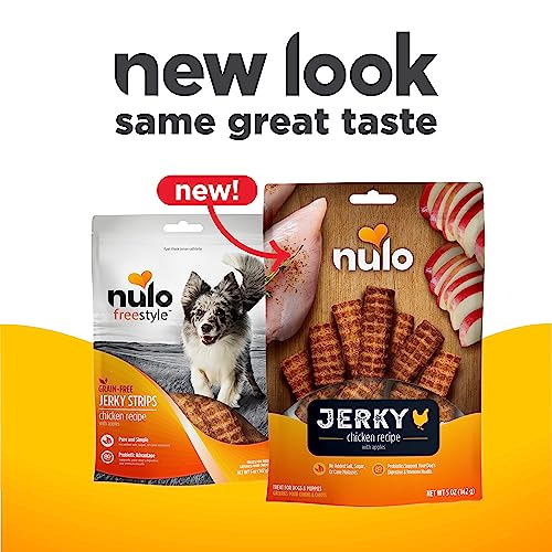 Nulo Freestyle Premium Jerky Strips Canine Treats, Grain-Free Excessive Protein Jerky Strips made with BC30 Probiotic to Help Digestive & Immune Well being Nulo Freestyle Premium Jerky Strips Canine Treats, Grain-Free Excessive Protein Jerky Strips made with BC30 Probiotic to Help Digestive & Immune Well being