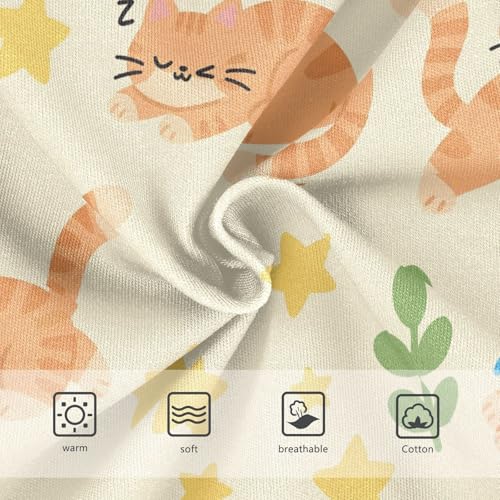 Girls' Underwear Cute Cat Yellow Toddle Brief Panties 203012023