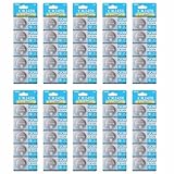 50 Pack 3V High Capacity Lithium Button Coin Cell Batteries CR2450 ECR2450 Used in Most Electronic Devices