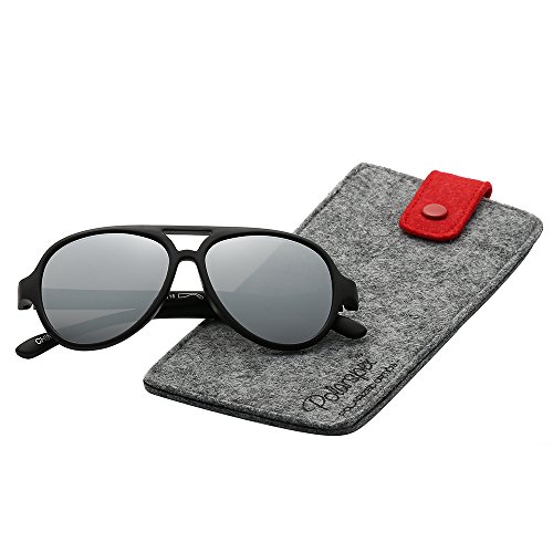 Polarspex Pilot Kids Polarized Bendable Sunglasses for Boys and Girls - BPA Free