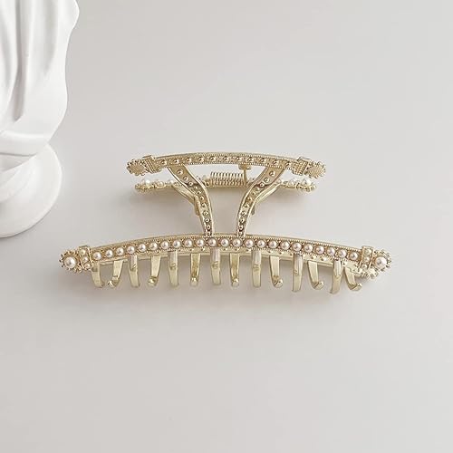 Miniatura 3 de 2 pinzas de metal para el cabello, pinzas para el cabello con diamantes de imitación vintage, pinzas para el cabello con perlas plateadas, pinzas