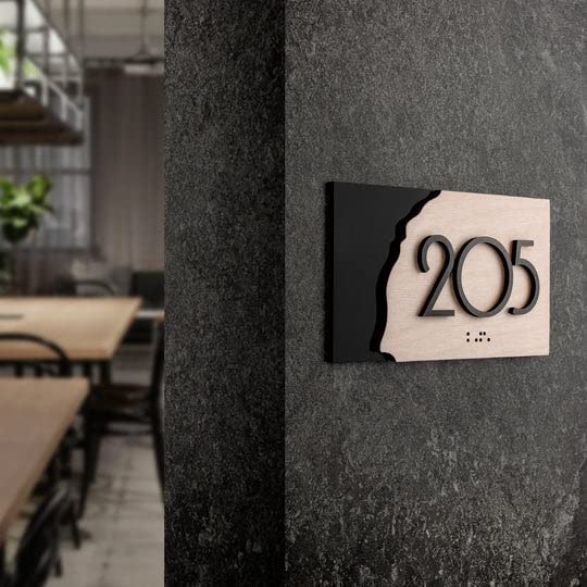 MustHome | Name plate for home entrance | Name plate | Acrylic Laser Cut House | Door name plates | Name Plate For Home, Office & Outdoor Entrance | cm | Black | Pack of 1 3