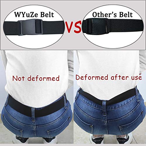 Image of WYuZe Men's Military Tactical Web Belt, Casual Nylon Webbing with No Metal Buckle