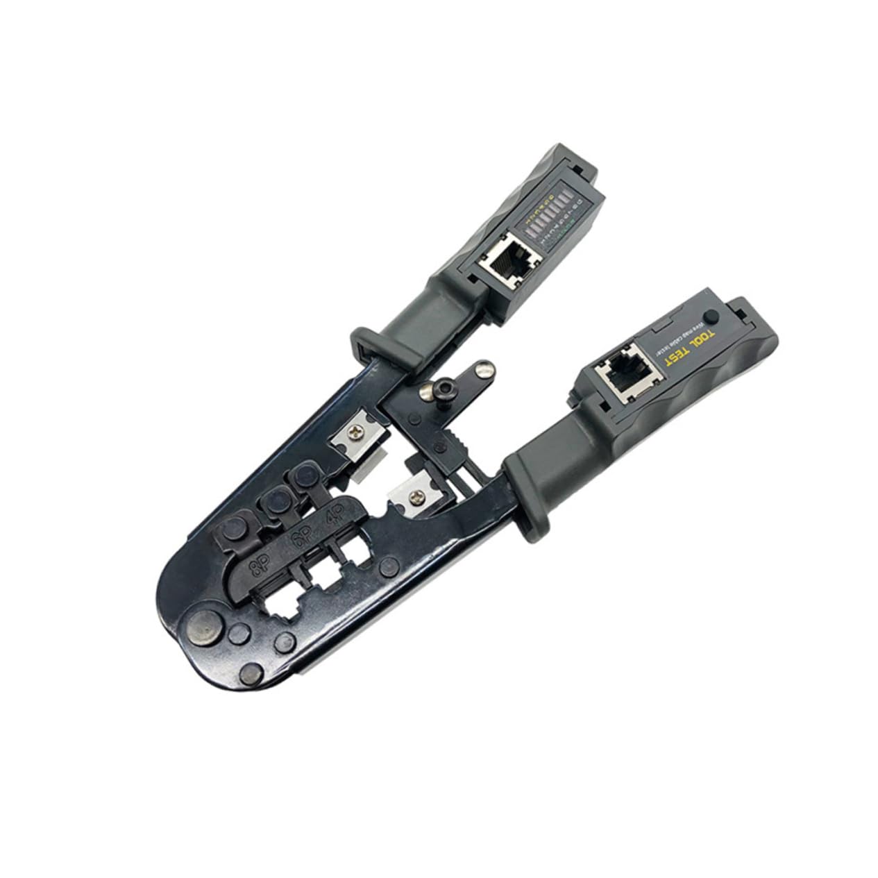 DOITOOL Herramienta Para Pelar Cables Alicates Para Crimpar Conectores Herramienta De Revisión Crimpadora Modular De Cables Herramienta Crimpadora Cortador Pelacables Multifunción Ethernet