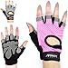 Fitness Handschuhe Damen Frauen Mädchen Dame Frau Herr Mann Männer Herren Krafttraining Outdoor Gelenkschutz blau rot schwarz rosa pink in XXS XS S M L XL XXL (rosa, S)