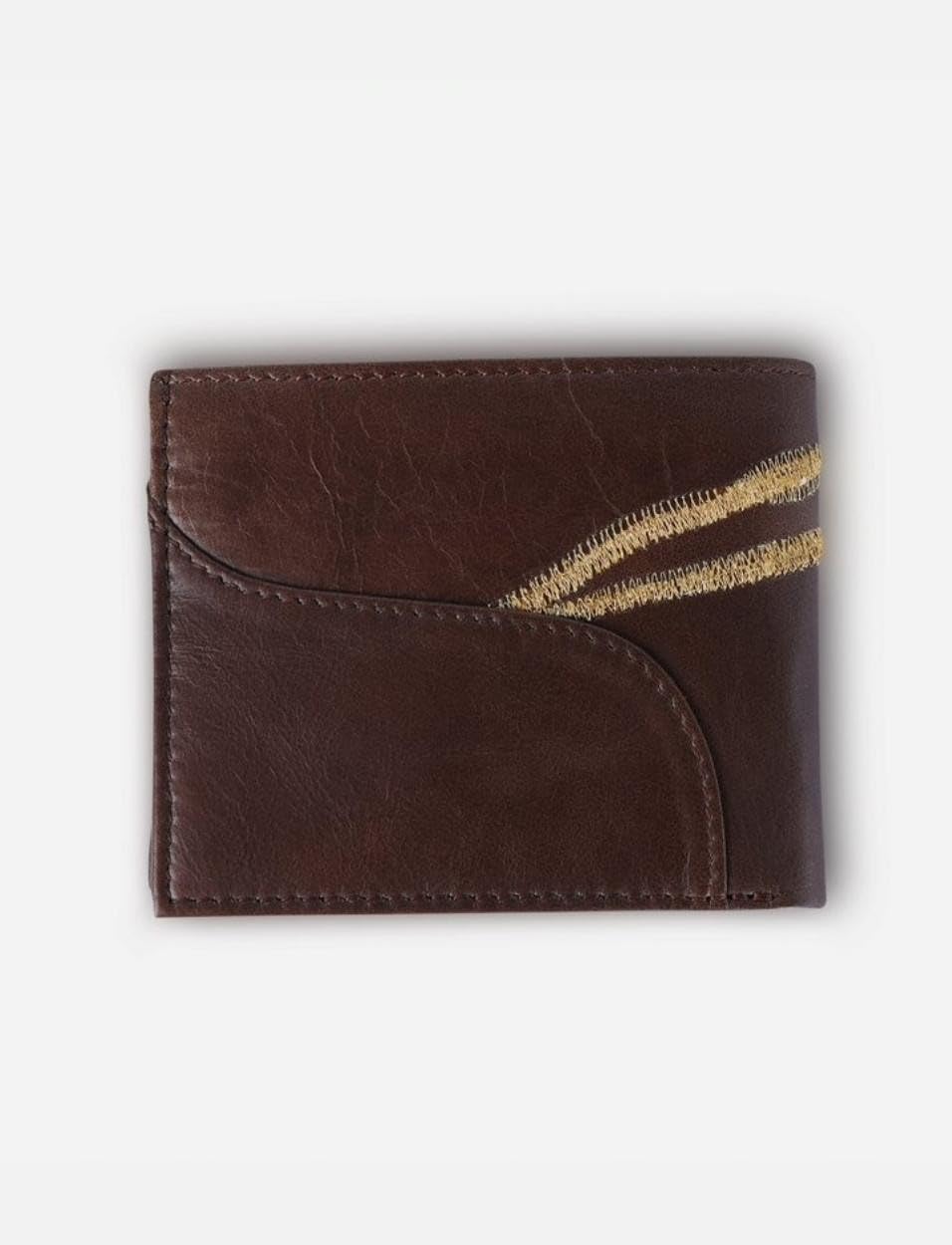 ECONOCK Mizu Wallet | 7 Slots | for Men & Women | Outer Material - Upcycled Leather, Inner Material - Leather (Tan, 4.2 X 3.5 X 1 Inch) 2