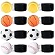 QHSXMQ 8 Stück Springball mit Schnur, Ø 6cm Handgelenk Ball Mit Schnur, Balls mit Gummiband für Kinder, Jumper Balls mit Schnur Fußball, Basketball, Baseball, Softball
