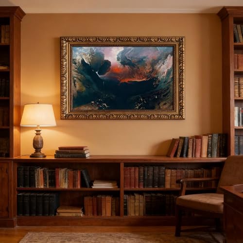 Impression sur toile John Martin décoration murale pour bureau moderne